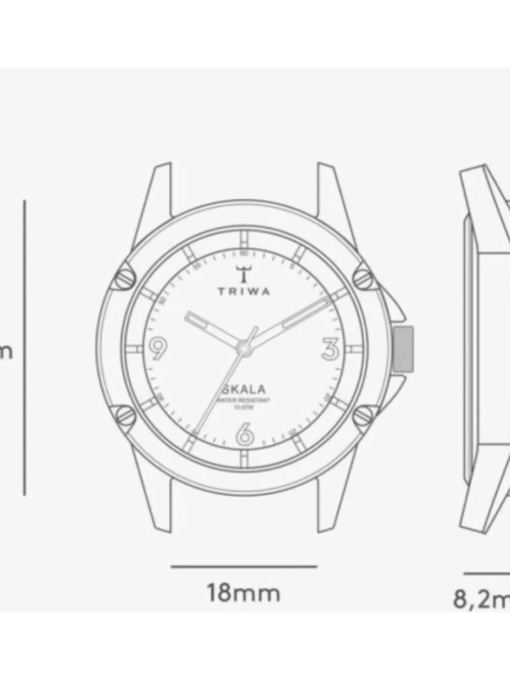 NWOT** Anthropologie TRIWA Skala Unisex Watch In. Champagne Gold **Needs Battery